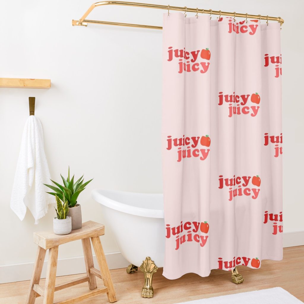 Juicy Juicy (Apple) Doja Cat Shower Curtain Official Doja Cat Merch